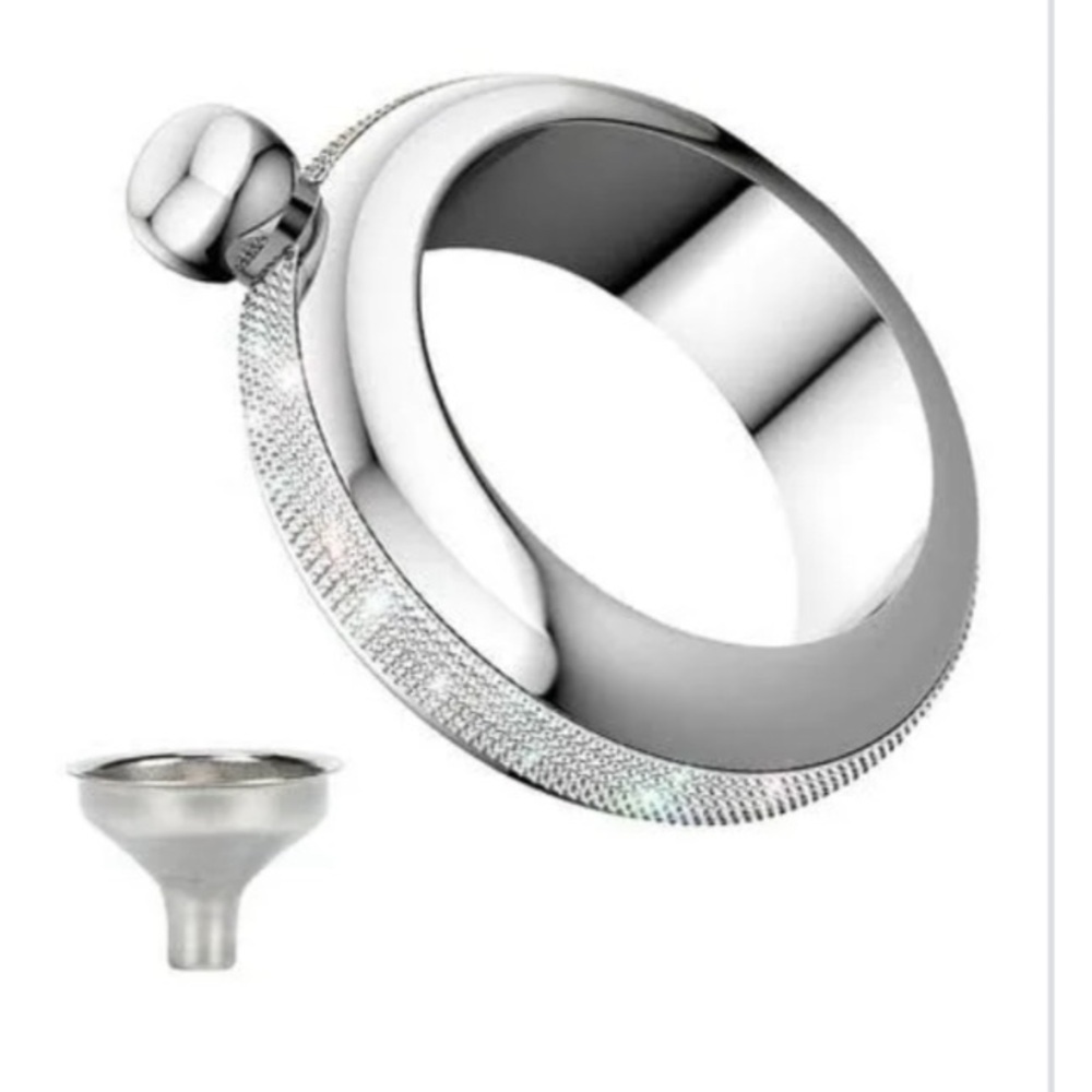 NWT Silver Bridal Bangle Flask